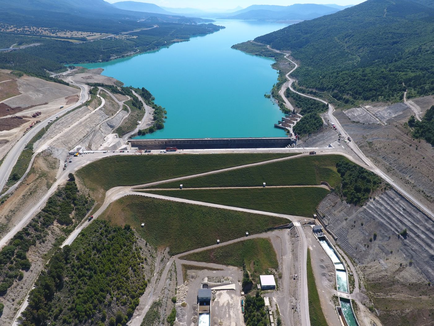Presa de Yesa vista aérea